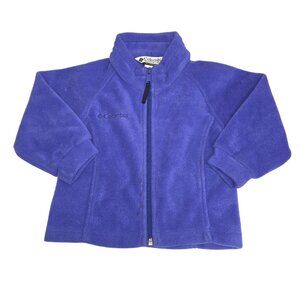 Columbia Toddler Fleece Jacket Boys 3T Blue Zip-Up 3904